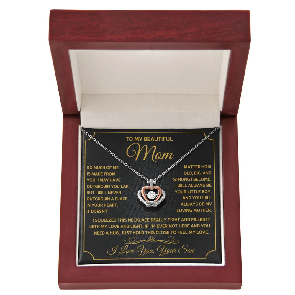 So Much of Me Crown Pendant Necklace